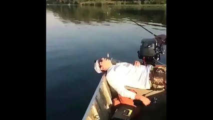 Friend fishing friend