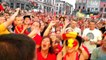Mons : Belgique-Brésil (2-1) Les supporters en forme sur la Grand-Place (2/4) . Vidéo A.E. Ghislain