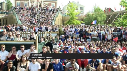La joie des supporters - Foot - CM 2018 - Bleus