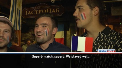 France joyous in victory, Uruguay fans humble in defeat