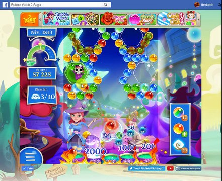 Bubble Witch Saga 2-Level 1843