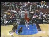 Rashad McCants finishes with a left-handed slam in transitio