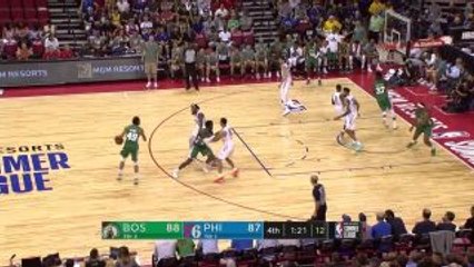 Guerschon Yabusele rattles the rim on the finish in the fourth quarter