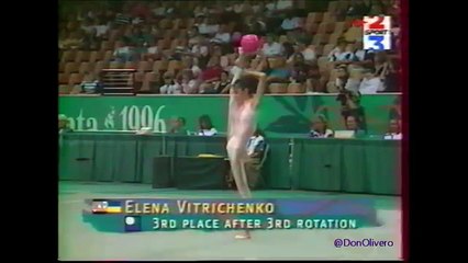 Elena VITRICHENKO (UKR) ball - 1996 Atlanta Olympics semi final