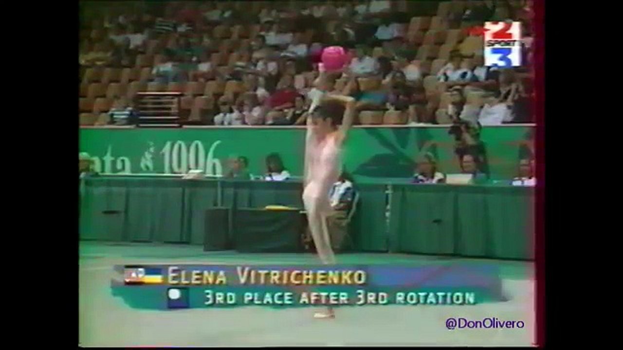 Elena VITRICHENKO (UKR) ball - 1996 Atlanta Olympics semi final