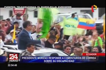 Ecuador: Lenín Moreno responde a insultos de Correa sobre su discapacidad