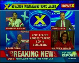 KPCC leader PN Krishnamurthy caught on tape abusing traffic police for stopping his car in Bengaluru