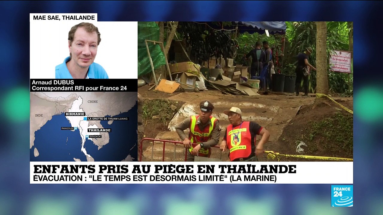 Enfants coincés dans une grotte : L''évacuation en plongée n''est pas "  opportune"