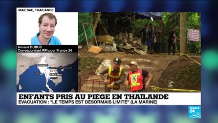 Enfants coincés dans une grotte : L''évacuation en plongée n''est pas "  opportune"