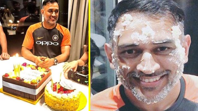 India vs England: MS Dhoni's Birthday Celebration with Ziva Dhoni & Team India । वनइंडिया हिंदी