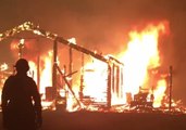 Fast-Growing Fire Destroys Buildings in Santa Barbara