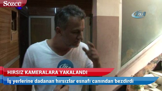 Beyazıt esnafına dadanan hırsız kameralara yakalandı