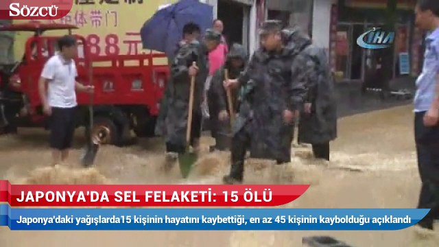 Japonya'da sel felaketi
