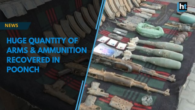Huge quantity of arms & ammunition recovered in Poonch