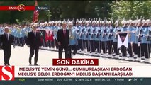 Cumhurbaşkanı Erdoğan Meclis�e geldi