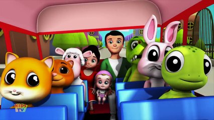 Wheels On The Bus | Junior Squad Cartoons| Songs For Babies