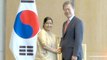 Sushma Swaraj meets South Korean President Moon Jae-in in New Delhi | Oneindia News