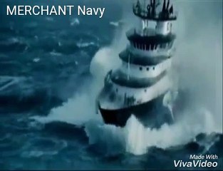 Ship in storm!merchant navy
