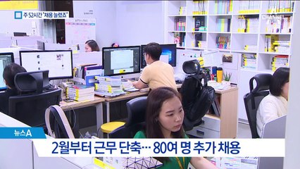 ‘주 52시간 근무제’ 대응…기업들 추가 채용 나서