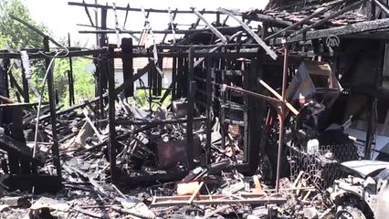 İki Katlı Ev, Bir Otomobil ve Traktör Yandı - Düzce