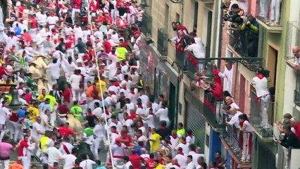 Primer encierro de San Fermín termina con cinco heridos