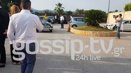 Γάμος Παναγιώταρου- Γιαννόπουλου: Η άφιξη του γαμπρού