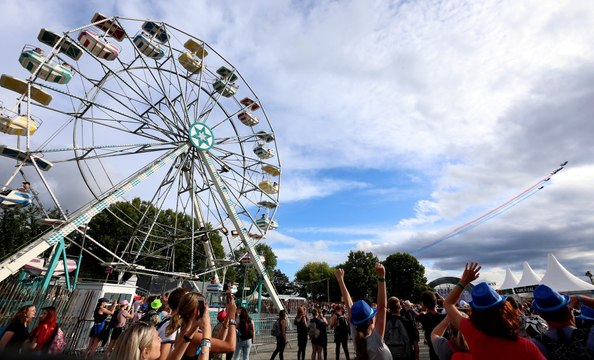 Eurockéennes : vues depuis la grande roue