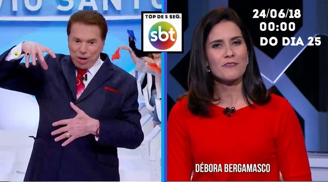 Encerramento Programa Silvio Santos e inicio Poder em Foco (24/06/18) (Com top de 5 segundos) | SBT (Dia único)