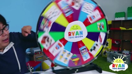 Mystery Wheel of Slime Challenge Ryan's Mommy vs Ryan's Daddy!