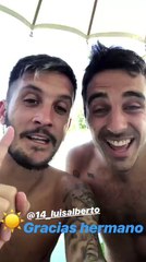 Luis Alberto consola Caceres per l'eliminazione dell'Uruguay dai Mondiali