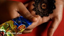 easy latest mehndi design for hands -  simple new mehndi designs with the help of kitchen utensile