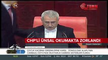 CHP'li Ünsal, yemin metnini okumakta zorlandı