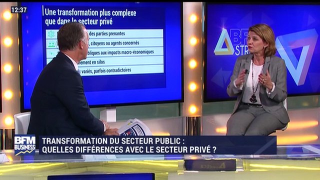 BFM Stratégie: (Cours 40) Transformation du secteur public : quelles différences avec le secteur privé ? - 07/07