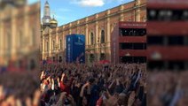 Russian fans go crazy in fan zone ahead of quarter-final