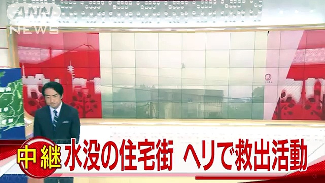 日没迫る中で一刻争う救助　岡山・倉敷市(18-07-08)