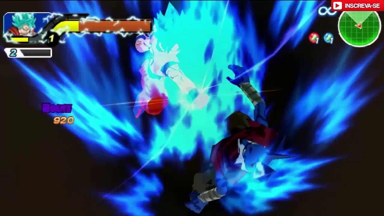 Dragon Ball Z Tenkaichi Tag Team Goku SSJB vs Bergamo