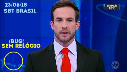 Inicio do SBT Brasil de sábado (23/06/18) (Com um pequeno bug) | SBT
