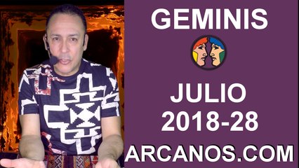 HOROSCOPO GEMINIS-Semana 2018-28-Del 8 al 14 de julio de 2018-ARCANOS.COM