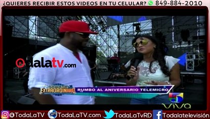 A solo minutos  del evento  de telemicro  Yiyo Sarante–Telemicro-VIDEO