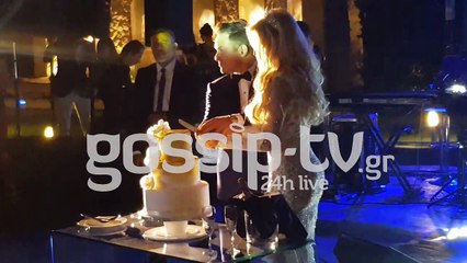 Γάμος Παναγιώταρου- Γιαννόπουλου: Η είσοδος των νιόπαντρων στην δεξίωση