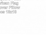RLANG Jacquard Faux Linen American Flag Cushion Cover Pillow Case 1 pcs 18x18