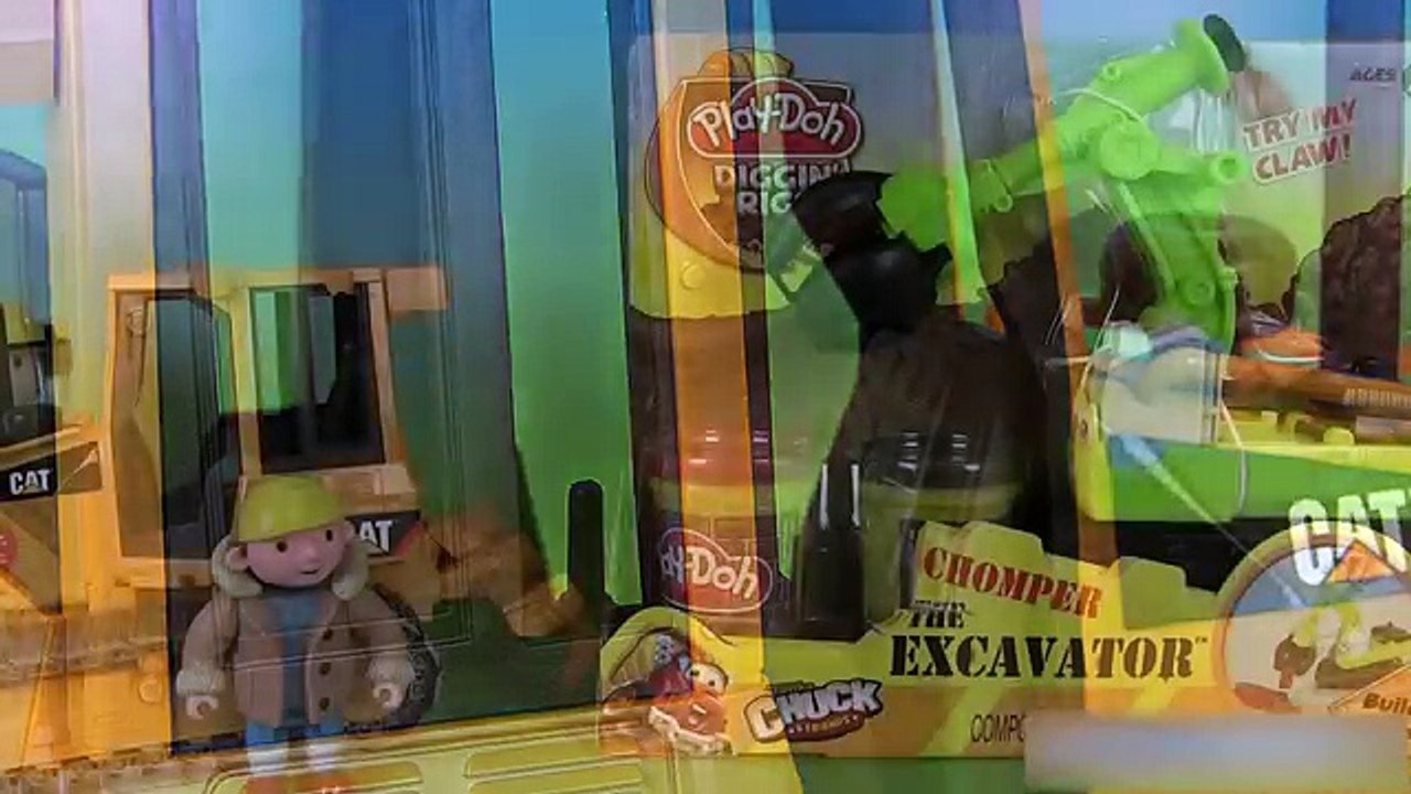 Pâte à modeler Play Doh Chomper le Bulldozer Camion Bruder Bulldozer Caterpillar Diggin’ Rigs_2