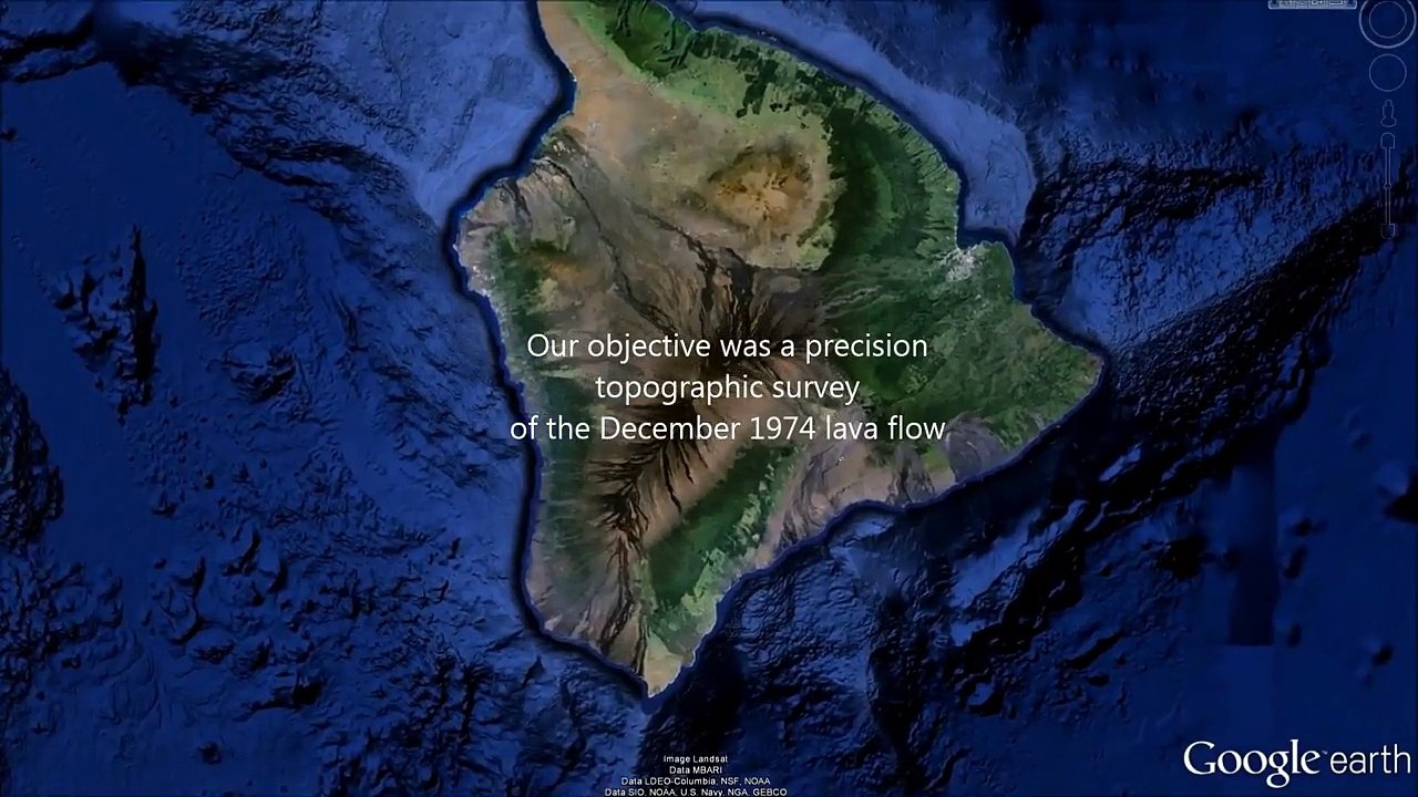 A Virtual Flythrough of the December 1974 Lava Flow in the Hawaii Volcanoes National Park