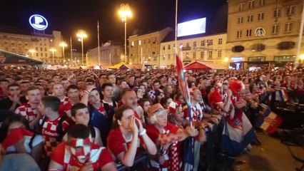 Hırvat Taraftarların Galibiyet Coşkusu