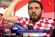 Así vivieron el mundial los fanáticos croatas en Lima