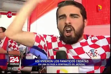 Download Video: Así vivieron el mundial los fanáticos croatas en Lima