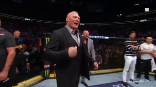 Brock Lesnar Returns to UFC 226 and pushes Daniel Cormier