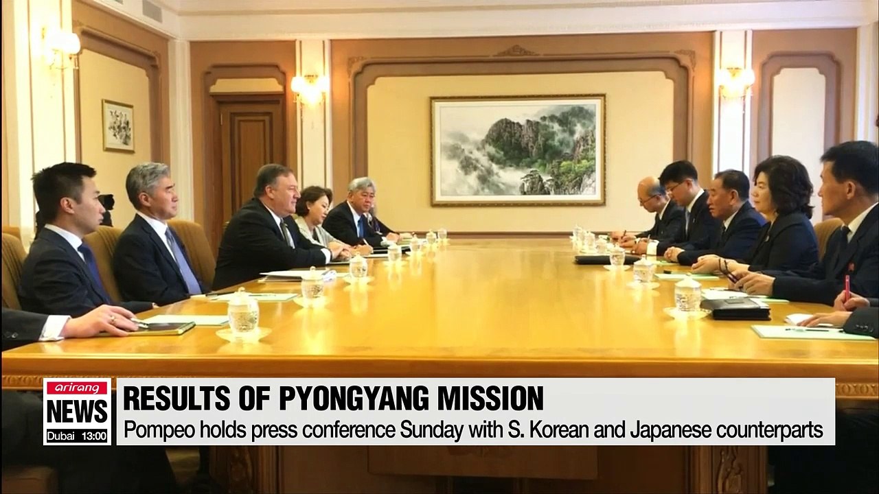 Top diplomats of South Korea, U.S. and Japan reaffirm North Korea's willingness to denuclearize but will maintain economic sanctions until it occurs