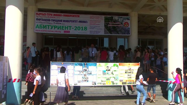 Kırgızistan Türkiye Manas Üniversitesine giriş sınavı düzenlendi - BİŞKEK