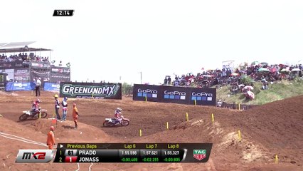 Pauls Jonass passes Jorge Prado - MXGP of Asia 2018